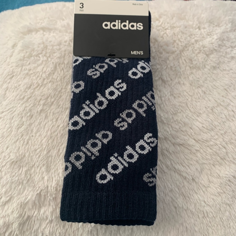 Adidas 3-pack Linear Repeat Crew Socks